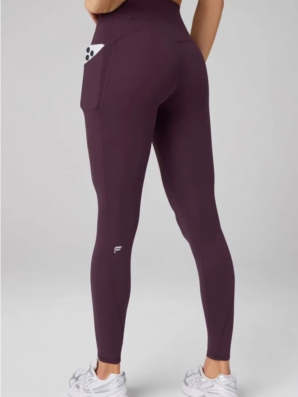 NWT Fabletics Sz M Oasis PureLuxe High-Waisted Legging Dark Red